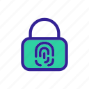 biometric, fingerprint, lock, password, privacy, security, technology