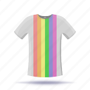 shirt, t-shirt, rainbow