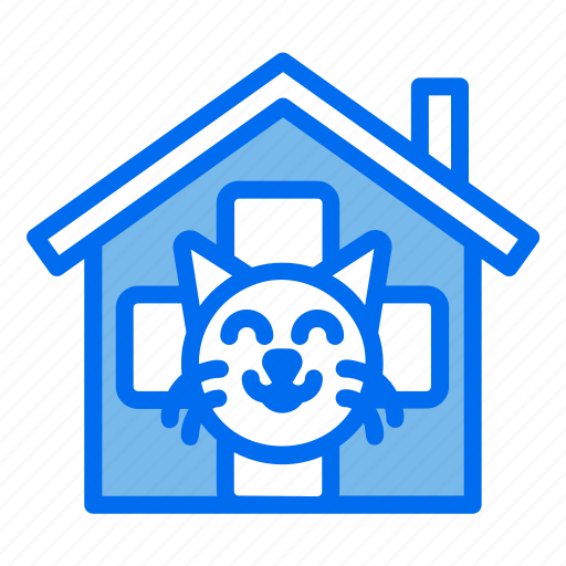 Clinic, house, dog, medic, rescue, shelter icon - Download on Iconfinder
