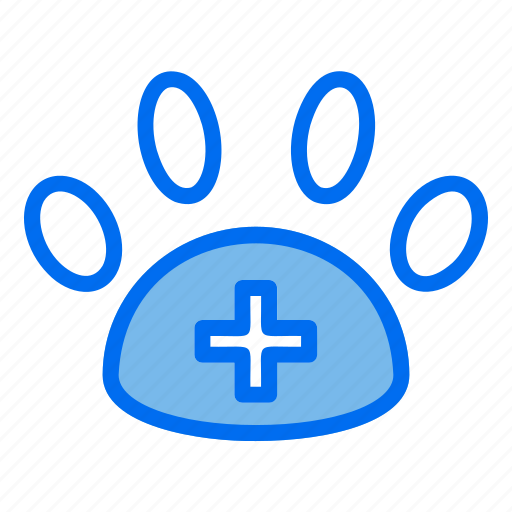 Clinic, paw, veterinary, care, medic icon - Download on Iconfinder