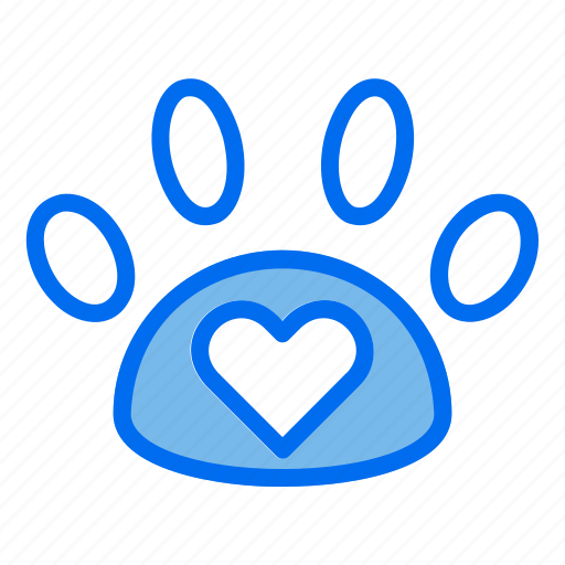 Paw, love, pet, care, animal, lover icon - Download on Iconfinder