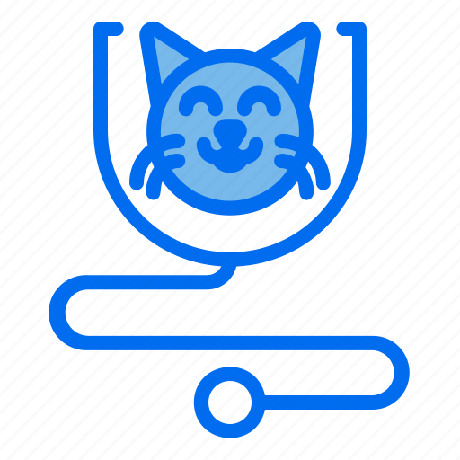Stethoscope, cat, clinic, pet, medic icon - Download on Iconfinder