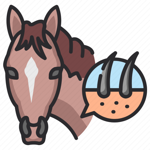 Veterinary, horse, skin, allergy, hair, healthcare icon - Download on Iconfinder