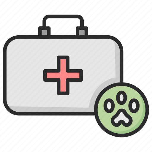 Veterinary, bag, first, aid, medical, briefcase icon - Download on Iconfinder