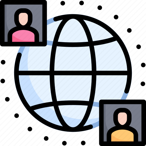 Connection, internet, global, video, conference, online, communication icon - Download on Iconfinder