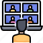 video, conference, online, group, business, screen, meeting 