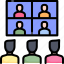 video, conference, online, group, teamwork, screen, meeting