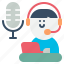 video, call, virtual, event, conference, avatar, microphone 