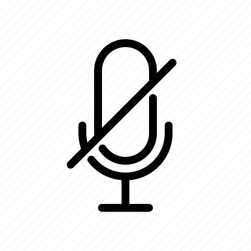 No sound, mute, silent, silence, microphone, voice, mic icon - Download on Iconfinder