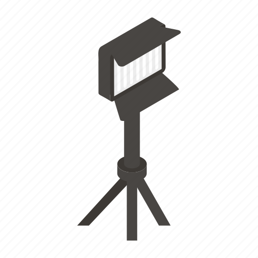 Vlogging, spotlight, led light, led equipment, technology, standing, floor icon - Download on Iconfinder