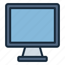 computer, desktop, screen, monitor, electronic, multimedia, device, technology