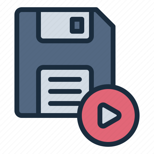 Save, video, software, editing, production, film, cinema icon - Download on Iconfinder