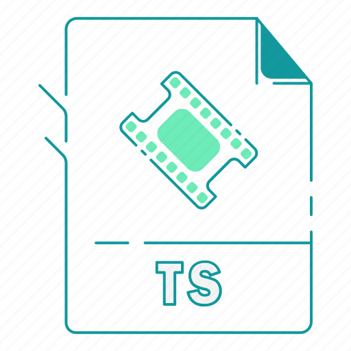 Extension, file type, format, ts, type, video, video format icon - Download on Iconfinder