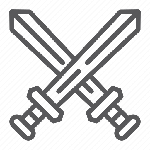 Crossed, swords icon - Download on Iconfinder on Iconfinder