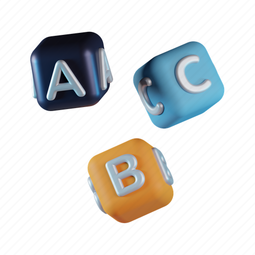 Cube, dice, alphabet, letter, game, gambling, toy icon - Download on Iconfinder