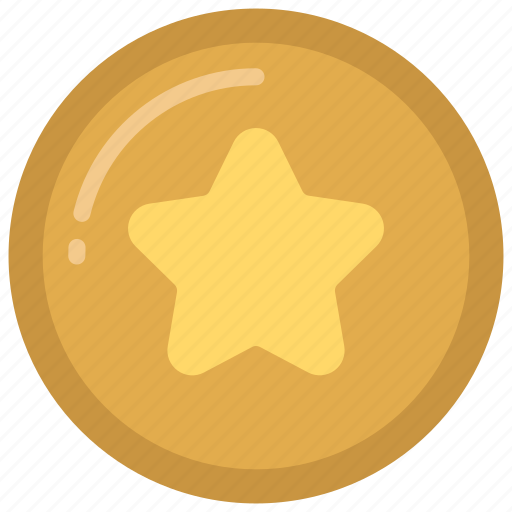 Star, coin, money, token, gaming, currency icon - Download on Iconfinder