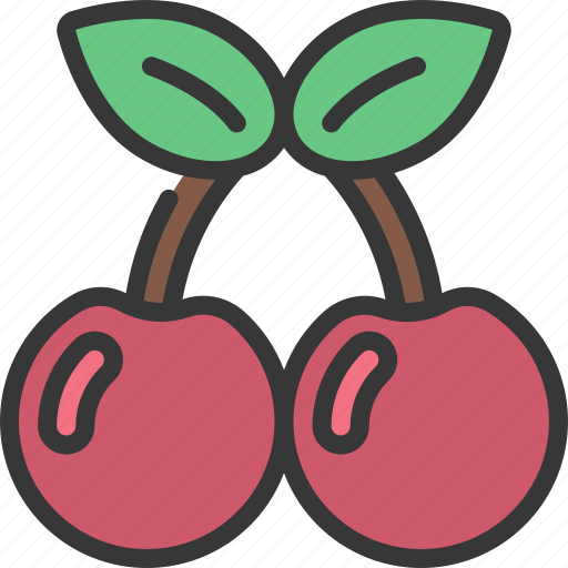 Cherries, fruit, food, healthy, casino icon - Download on Iconfinder