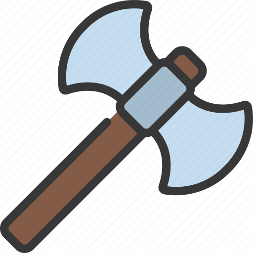 Double, axe, gaming, weapon, weaponry icon - Download on Iconfinder