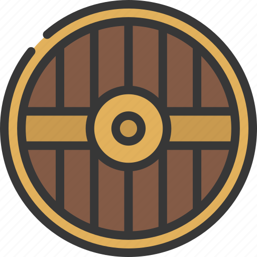 Round, shield, gaming, weapon, weaponry, protection icon - Download on Iconfinder