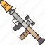 bazooka, grenade, launcher, firearm, war 