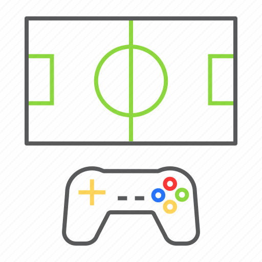 Console, field, football, game, gamepad, play, video icon - Download on Iconfinder