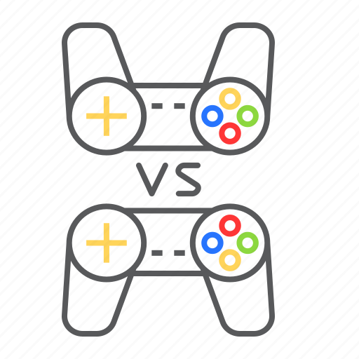 Console, duel, game, gamepad, joystick, multiplayer, video icon - Download on Iconfinder