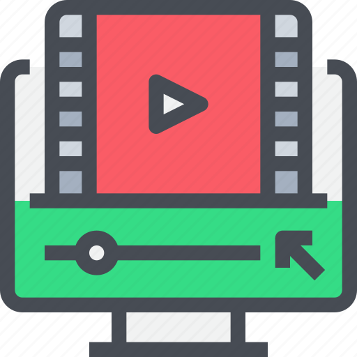 Computer, movie, multimedia, play, video icon - Download on Iconfinder
