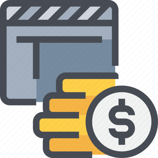 Bugget, cinema, film, financial, movie, payment, video icon - Download on Iconfinder