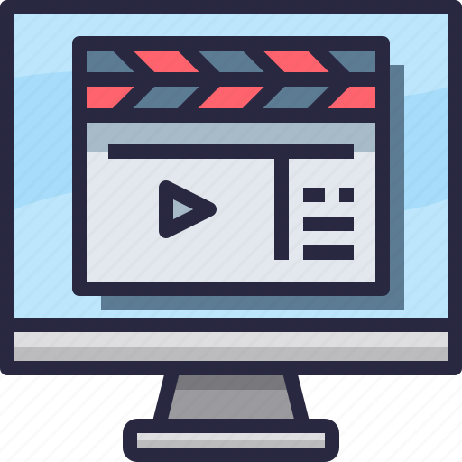 Computer, media, movie, production, video icon - Download on Iconfinder