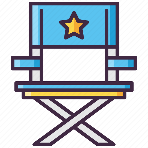 Chair, directors, furniture, movie icon - Download on Iconfinder
