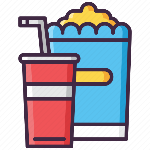 Drink, food, popcorn, soda icon - Download on Iconfinder