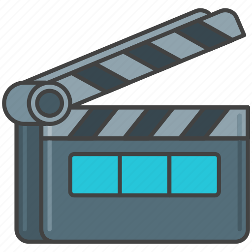 Clapper, film, movie, production icon - Download on Iconfinder