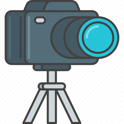 Camera, film, movie, production, tripod, video icon - Download on Iconfinder