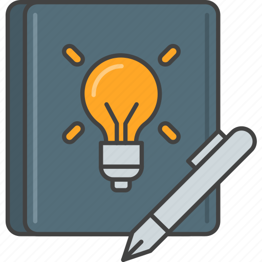Brainstorm, idea, journal, note, notebook, write icon - Download on Iconfinder
