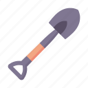 shovel, tool, gardening, construction