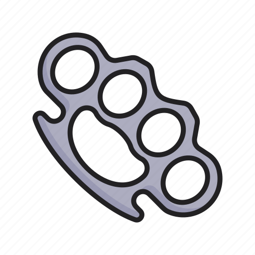 Brass, knuckles, weapon, fight icon - Download on Iconfinder