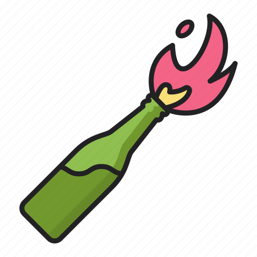 Molotov, explosive, weapon, fire icon - Download on Iconfinder