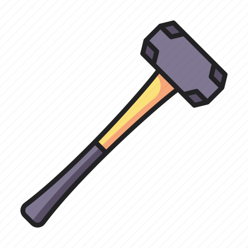 Sledgehammer, hammer, tool, mace icon - Download on Iconfinder