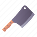 cleaver, knife, cooking