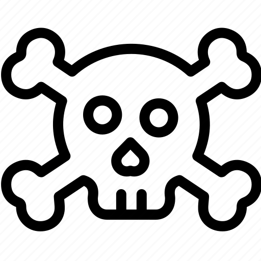 Skull, skull and bones, game over, bone, danger icon - Download on Iconfinder