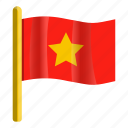 asia, business, country, flag, star, vietnam