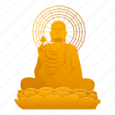 buddha, buddhism, face, floral, gold, statue