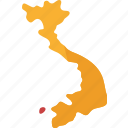 vietnam, map, national, country, geography