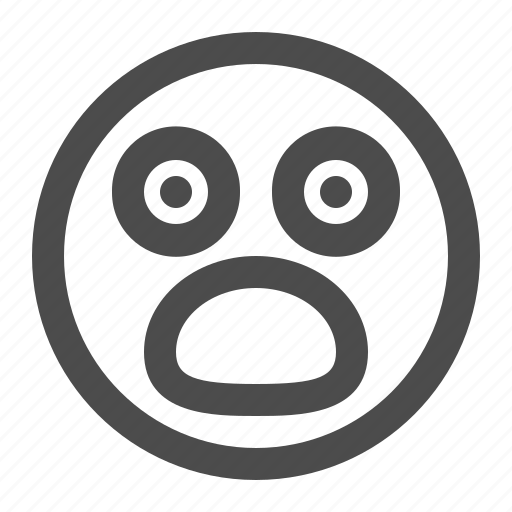 Amazed, emoji, emoticon, horrified, surprised icon - Download on Iconfinder