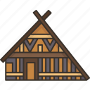 house, hut, scandinavian, wooden, traditional
