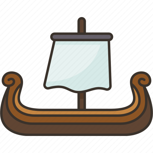 Ship, viking, warship, sail, vessel icon - Download on Iconfinder