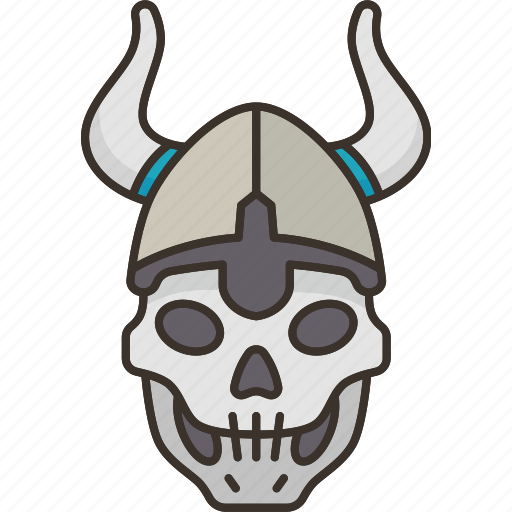 Skull, viking, death, brutal, horror icon - Download on Iconfinder