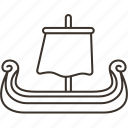 ship, viking, warship, sail, vessel