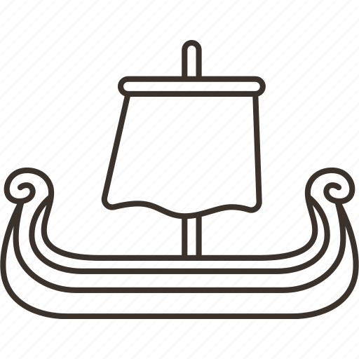 Ship, viking, warship, sail, vessel icon - Download on Iconfinder