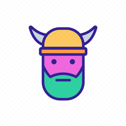 Ancient, armour, artwork, barbarian, battle, beard, viking icon - Download on Iconfinder